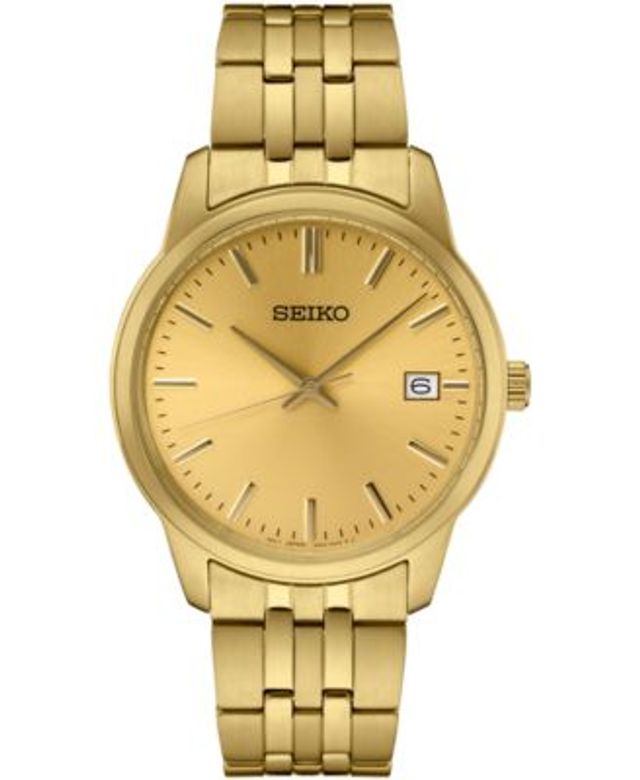 Seiko Men's Essential Gold-Tone Stainless Steel Bracelet Watch 40mm |  Hawthorn Mall