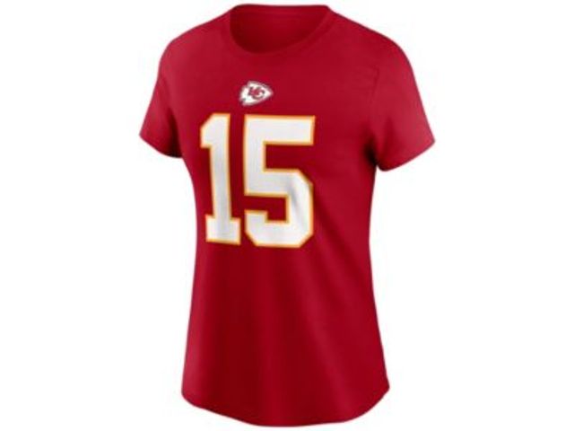 Men's Fanatics Branded Patrick Mahomes Red Kansas City Chiefs Player Icon Name & Number T-Shirt