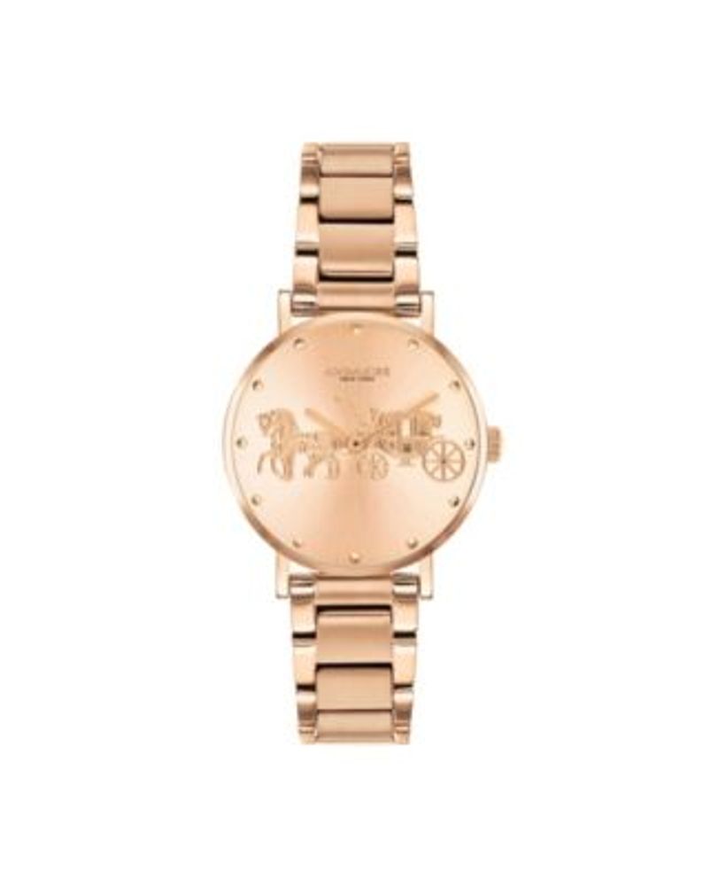 COACH Women's Perry Rose Gold-Tone Bracelet Watch 28mm | Connecticut Post  Mall