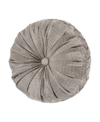 Luxembourg Tufted Round Decorative Throw Pillow, 15" x 15"