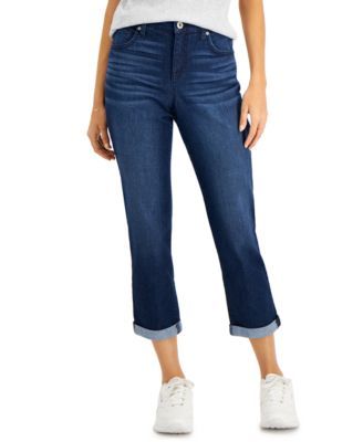 Petite Curvy Girlfriend Jeans, Created for Macy's