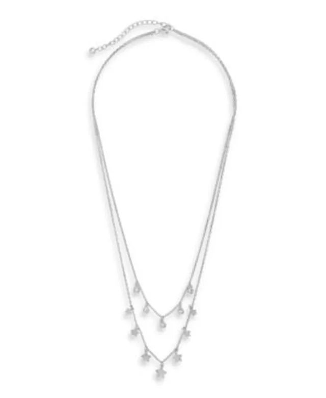 Sterling Forever Lock & Key Layered Necklace - Silver