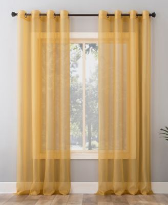 Sheer Voile Grommet Curtain Panel, 84" L x 59" W