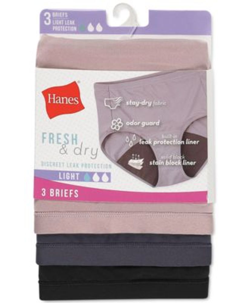 Hanes Women's Fresh & Dry Light Period Underwear