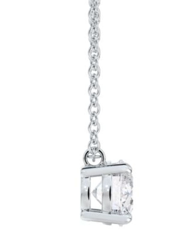 De Beers Forevermark Diamond Halo Pendant Necklace (3/4 ct. t.w.) in 14k  White Gold, 16 + 2 extender - Macy's