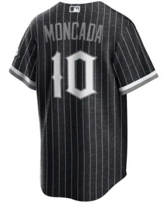 Men's Nike Luis Robert Black Chicago White Sox City Connect Replica Player Jersey Size: Large