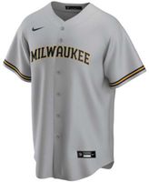 Milwaukee Brewers Mens Nike Replica Alt Jersey - Navy Blue