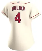 Youth St. Louis Cardinals Yadier Molina Nike Cream Alternate Replica Player  Jersey