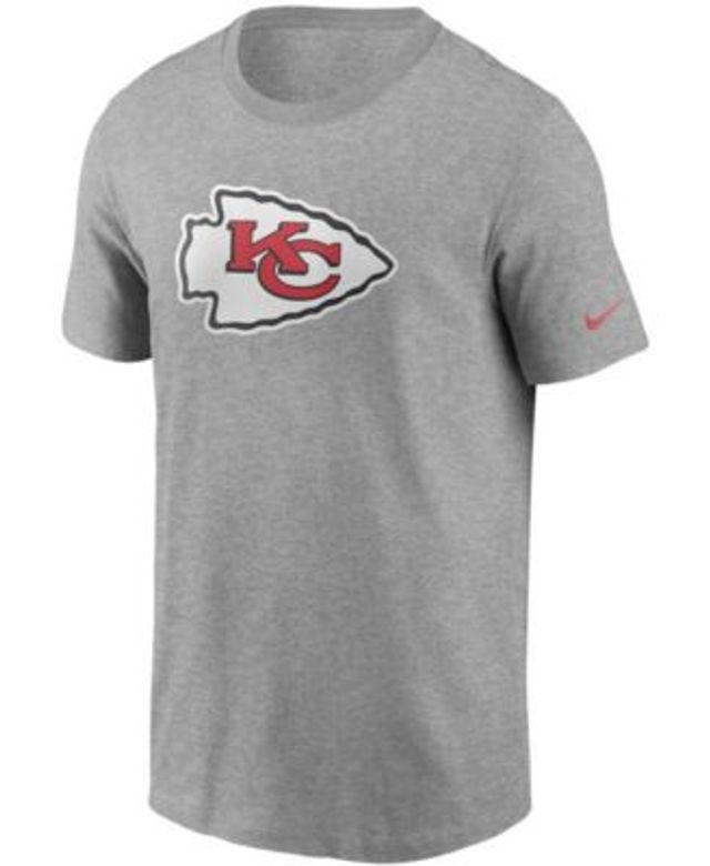 Kansas City Chiefs Fanatics Branded Colorblock T-Shirt - Red/Heathered Gray