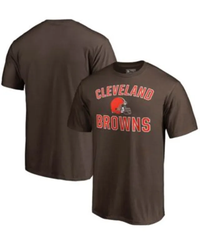 Men's Nike Orange/Brown Cleveland Browns Throwback Raglan Long Sleeve T-Shirt Size: Small