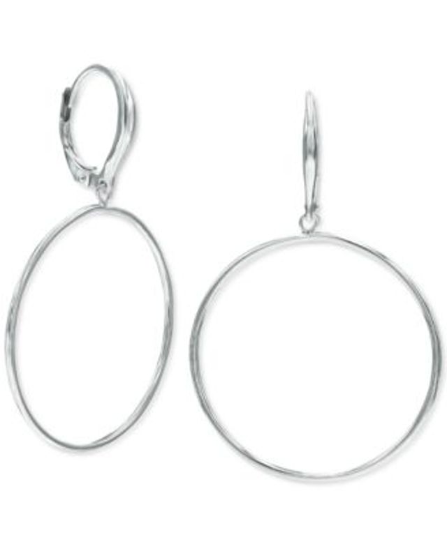 Giani Bernini Cubic Zirconia Interlocking Circle Drop Earrings in