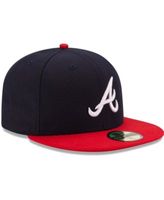 Men's Atlanta Braves New Era Navy Road Authentic Collection On-Field  59FIFTY Fitted Hat