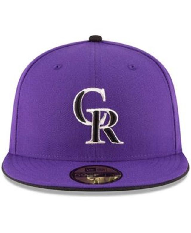 New Era Men's Colorado Rockies 59Fifty Alternate Purple Low Crown Authentic  Hat