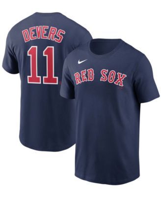 Men's Boston Red Sox Rafael Devers Fanatics Branded Red Backer T-Shirt