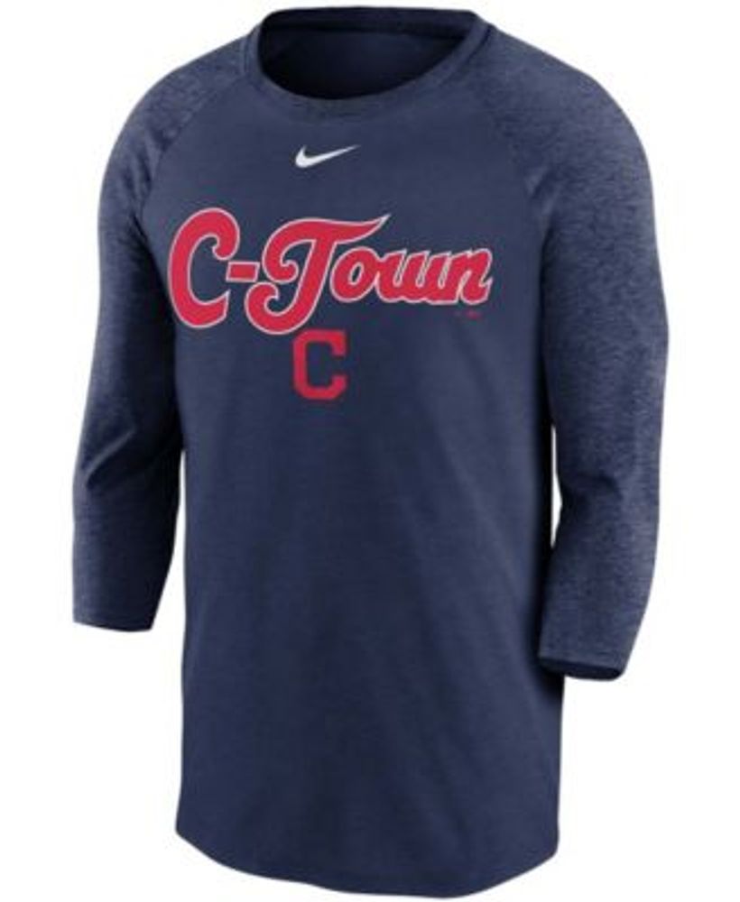 Men's Nike Red St. Louis Cardinals Local Phrase Tri-Blend 3/4-Sleeve Raglan  T-Shirt