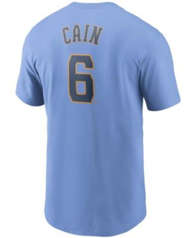 Men's Milwaukee Brewers Lorenzo Cain Nike Powder Blue 2022 City