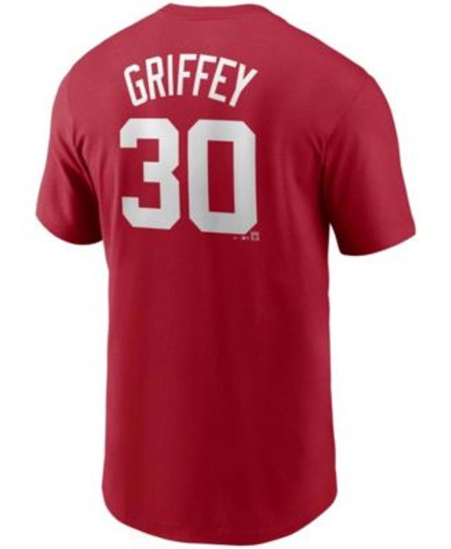 MLB Reds 30 Ken Griffey Jr Red Cooperstown Collection Mesh Batting