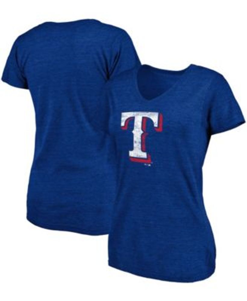 Women's Fanatics Branded Royal Texas Rangers Plus Size Scoop Neck