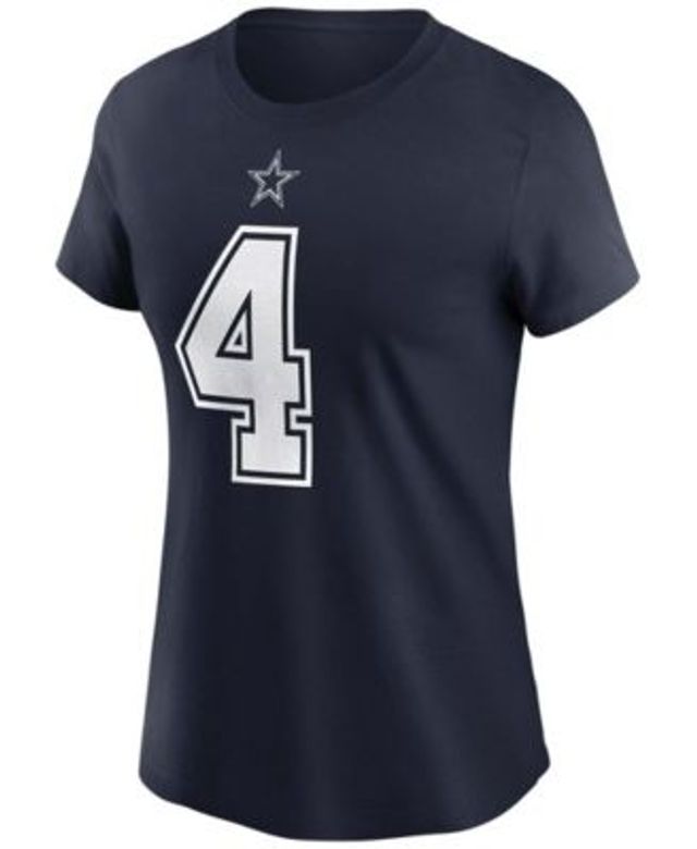 Nike Women's Nike Dak Prescott Navy Dallas Cowboys Name & Number T-Shirt