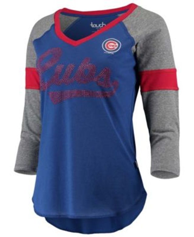 Lids Texas Rangers Touch Women's Ultimate Fan 3/4-Sleeve Raglan V-Neck T- Shirt - Royal