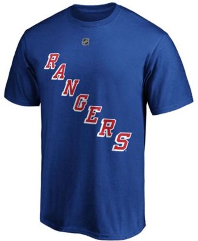 Men's Fanatics Branded Kaapo Kakko Blue New York Rangers Player Authentic  Stack Name & Number T-Shirt