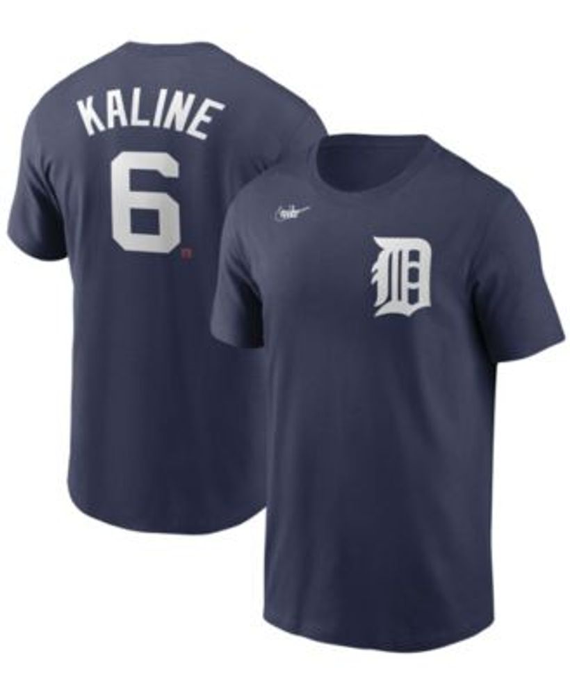 Nike Men's Al Kaline Navy Detroit Tigers Cooperstown Collection Name Number  T-shirt