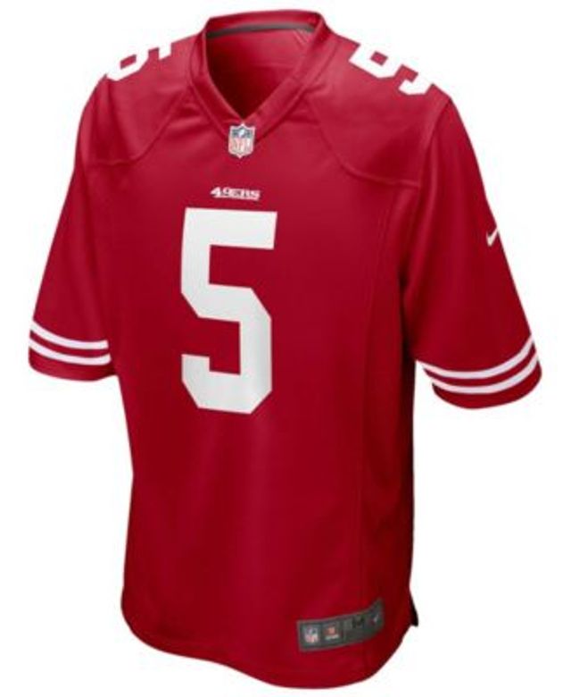 Men's Nike Trey Sermon Scarlet San Francisco 49ers 2021 NFL Draft Pick Game Jersey Size: Small