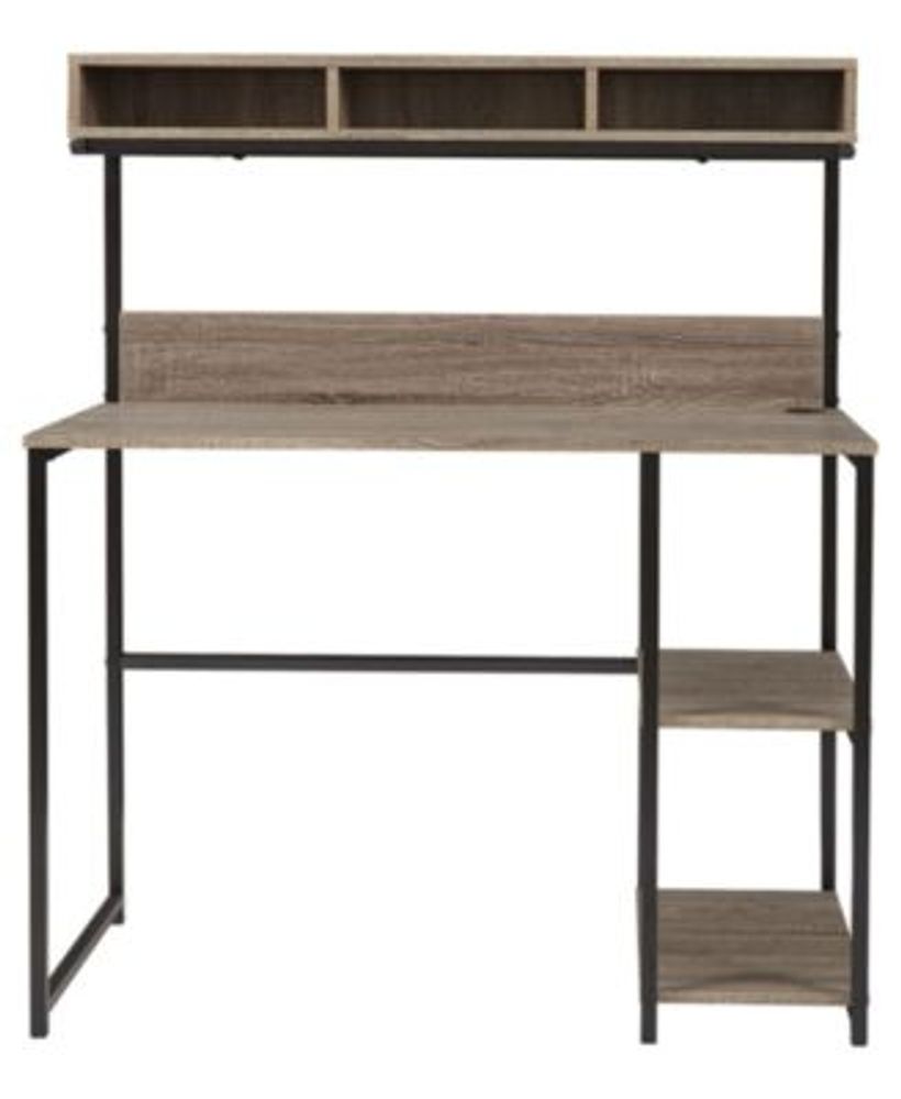 Daylicrew Casual Home Office Desk and Hutch