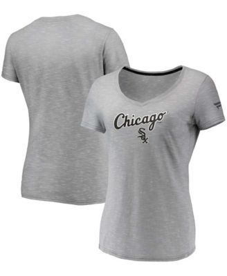 Women's Chicago White Sox New Era Black Plus Size Space Dye Raglan