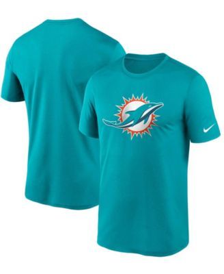 Men's Miami Dolphins Historic Logo Aqua T-Shirt