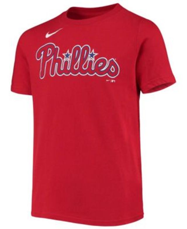 Youth Nike Scott Kingery Red Philadelphia Phillies Player Name & Number  T-Shirt