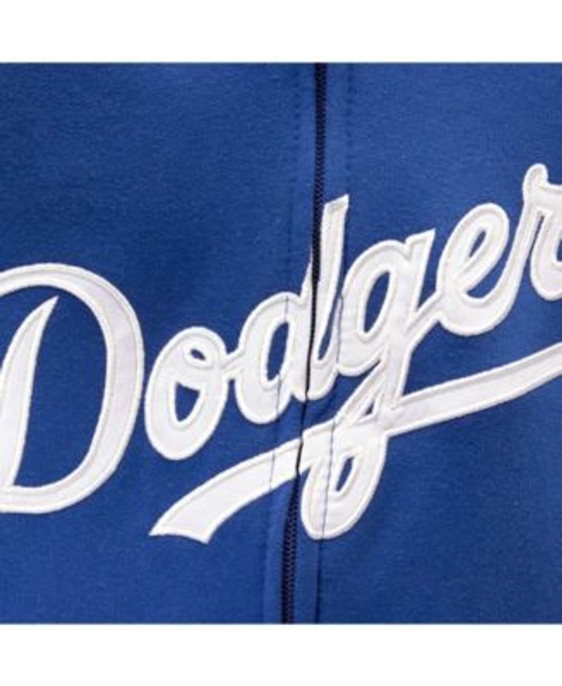Los Angeles Dodgers Youth Team Color Wordmark Full-Zip Hoodie - Royal