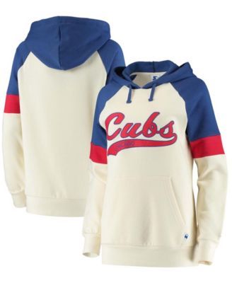 Chicago Cubs Pro Standard Women's Roses Pullover Hoodie - Cream