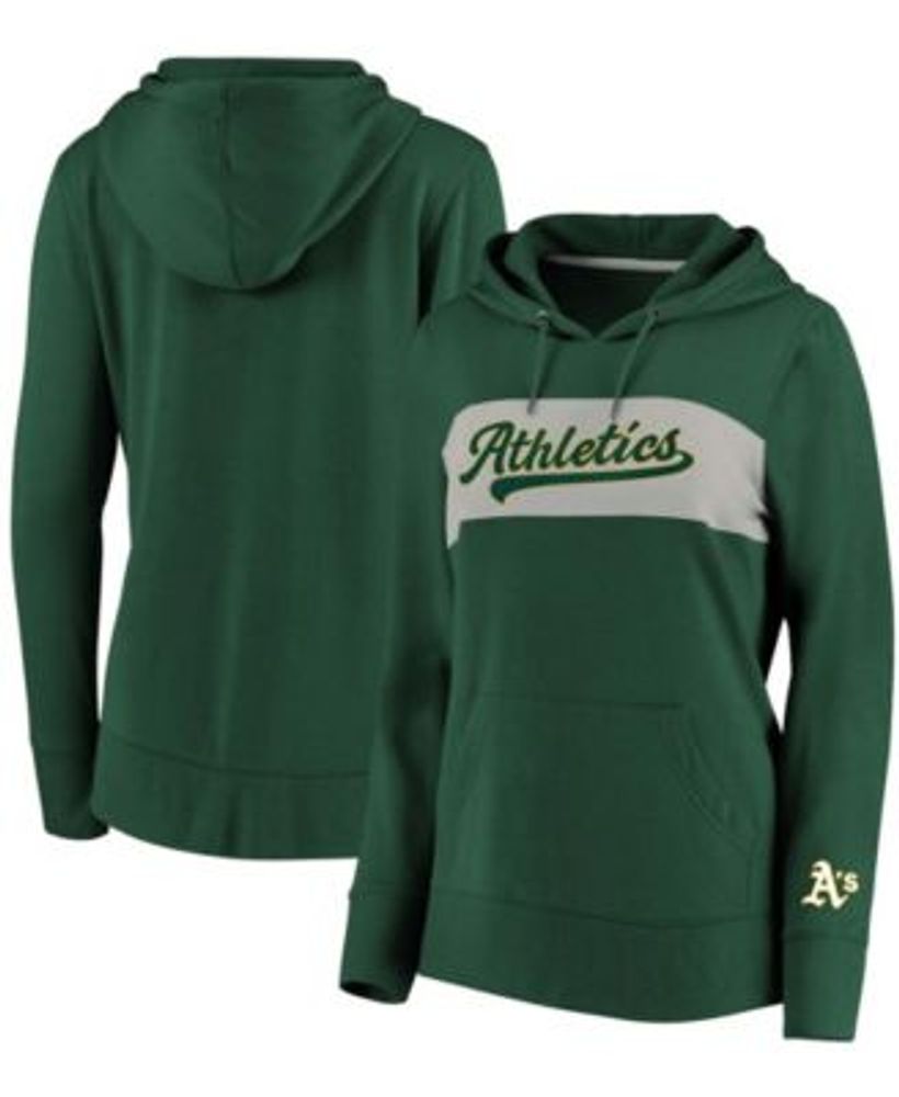 Fanatics Oakland A's Fleece Pullover Mens Hoodie (Green)