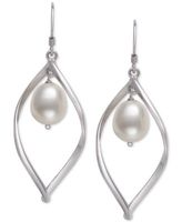 Giani Bernini NEW Freshwater Pearl Drop EARRINGS Gray Sterling