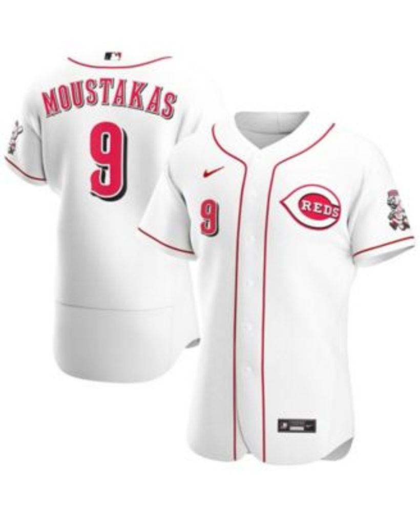 Nike Men's MLB Cincinnati Reds Field of Dreams (Mike Moustakas) T-Shirt in White, Size: Small | N19910ARE3-1Z0