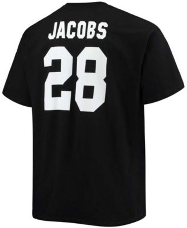 Nike Men's Josh Jacobs White Las Vegas Raiders Name and Number T-Shirt