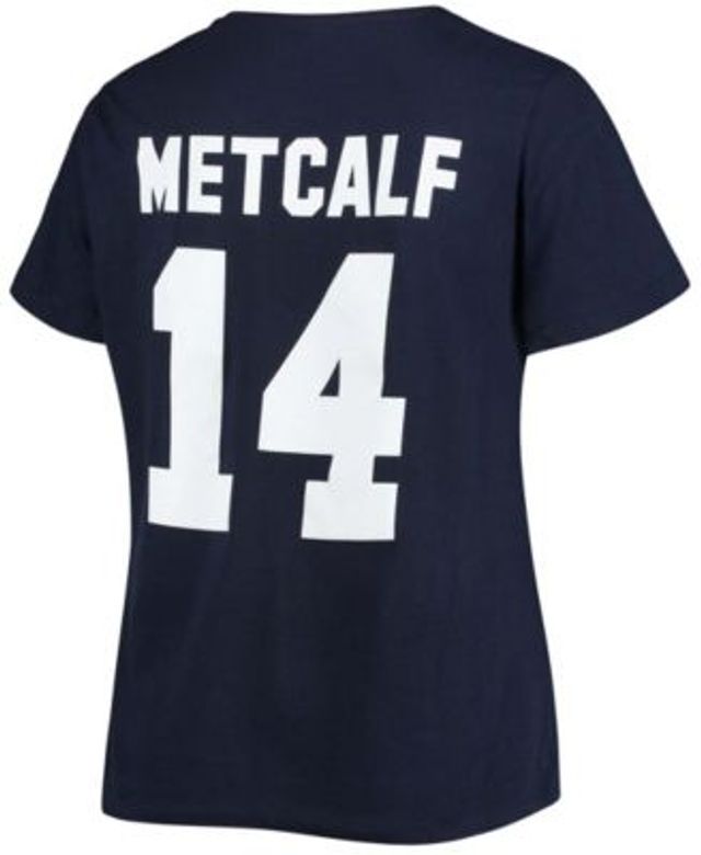 Fanatics Branded Men's Dk Metcalf College Navy Seattle Seahawks Player Icon Name and Number T-Shirt - Navy