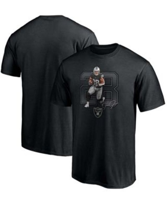 Men's Nike Josh Jacobs Black Las Vegas Raiders Player Name & Number T-Shirt Size: Medium