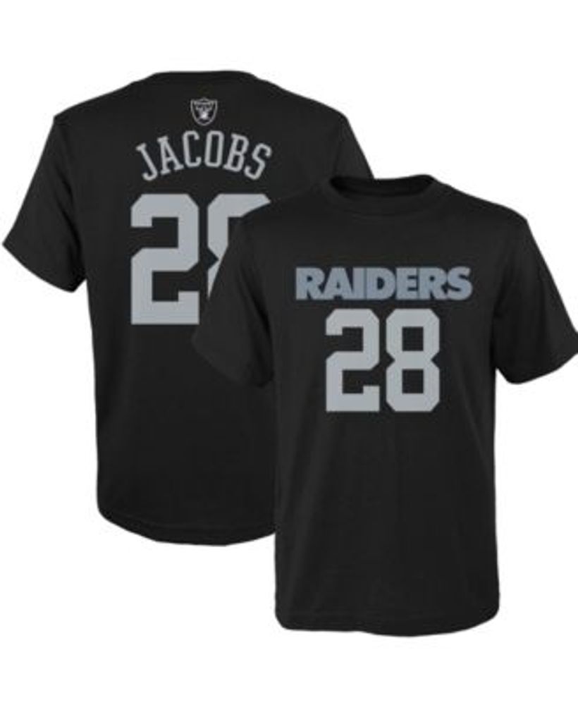 Josh Jacobs Las Vegas Raiders Youth Propulsion Name & Number T-Shirt -  Silver