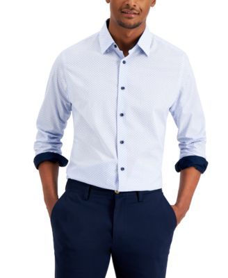 Men's Dot Stripe Shirt, Created for Macy's