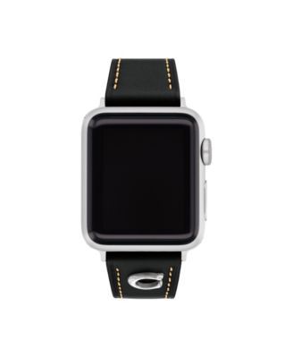 Women's Black Leather Strap 38-40mm Apple Watch Band