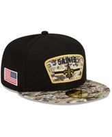 New Orleans Saints New Era 2021 Salute To Service 39THIRTY Flex Hat -  Black/Camo