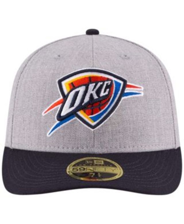 New Era York Knicks Heathered Gray/Blue Two-Tone Low Profile 59FIFTY Fitted Hat