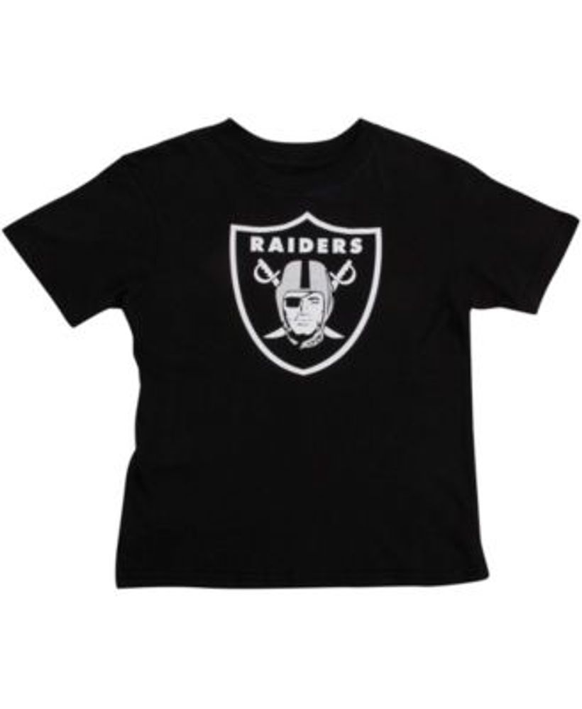 Women's New Era White/Black Las Vegas Raiders Third Down Colorblock T-Shirt Size: Medium