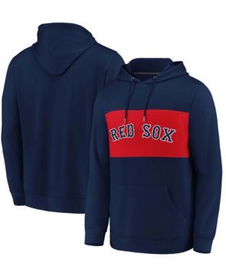 Boston Red Sox Fanatics Branded Women's Victory Script Crossover Neck Pullover Hoodie - Navy