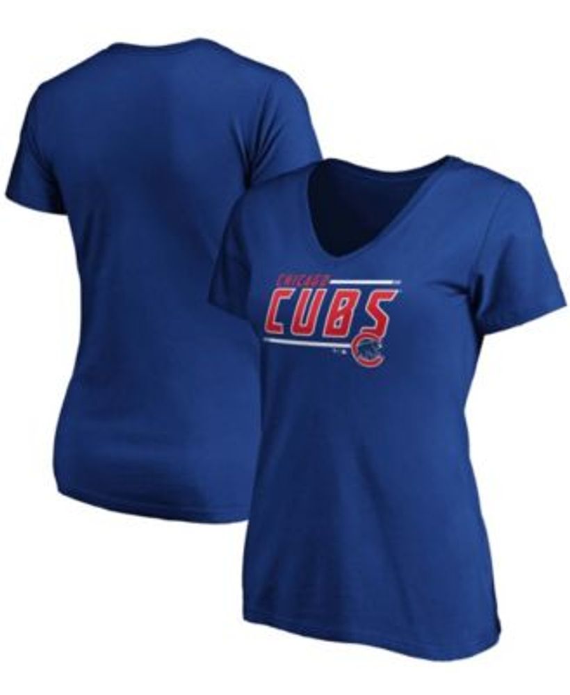 Women's Fanatics Branded Royal Chicago Cubs Mascot In Bounds V-Neck T-Shirt
