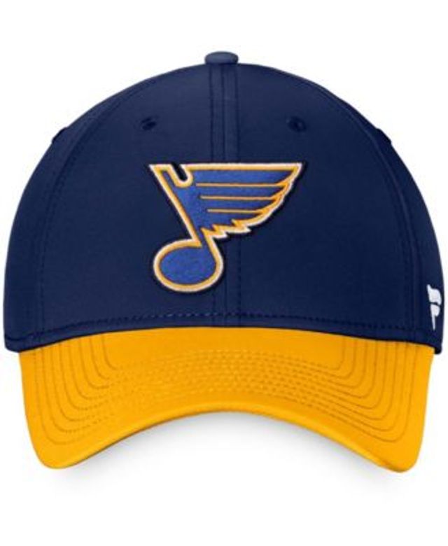 Adidas Men's Gray and Navy St. Louis Blues Three Stripe Hockey Adjustable  Hat