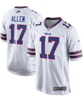 Nike Men's Josh Allen White Buffalo Bills Game Jersey