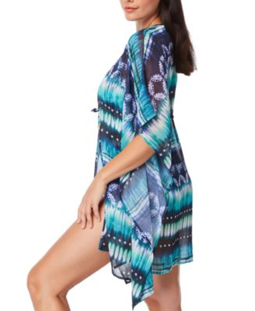 Open-Front Caftan Cover-Up
